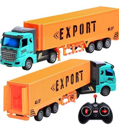 Imagem de Caminhão Carrinho Controle Remoto Carreta Truck Grande Luz