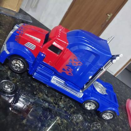 Imagem de Caminhão Carrinho Robô Com Sons E Luzes Bate E Volta
