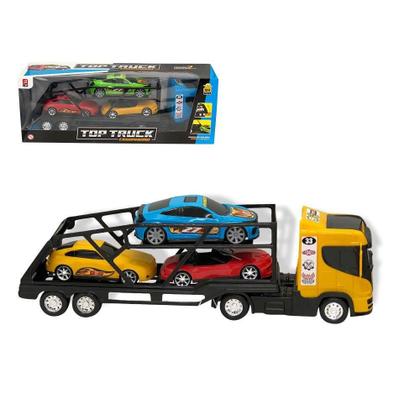 Caminhão Cegonheira Grande Com 3 Carrinhos - Bs Toys Imagem de Caminhão Cegonheira Grande Com 3 Carrinhos