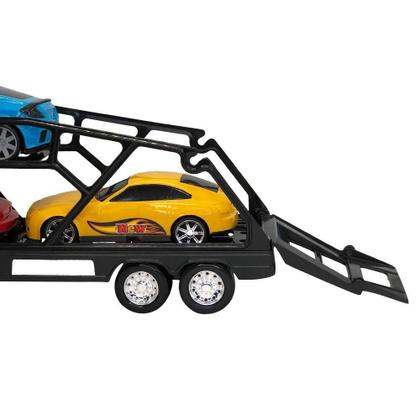 Caminhão Cegonheira Grande Com 3 Carrinhos - Bs Toys Imagem de Caminhão Cegonheira Grande Com 3 Carrinhos