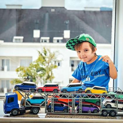 Imagem de Caminhão Cegonheira Superfrota Transcar Poliplac Com Carrinhos