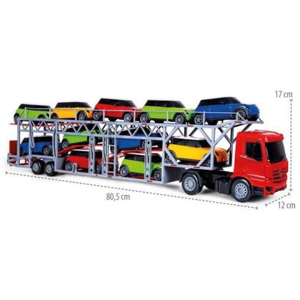 Imagem de Caminhão Cegonheira Superfrota Transcar Poliplac Com Carrinhos