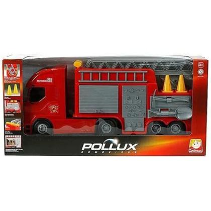 Imagem de Caminhão colecionável bombeiro brinquedo infantil educativo resistente