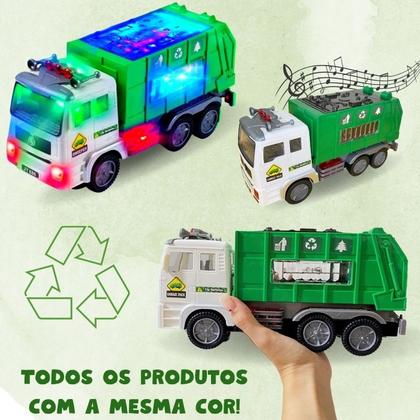 Imagem de Caminhão Coletor De Lixo Bate Volta Com Luz Som Brinquedo
