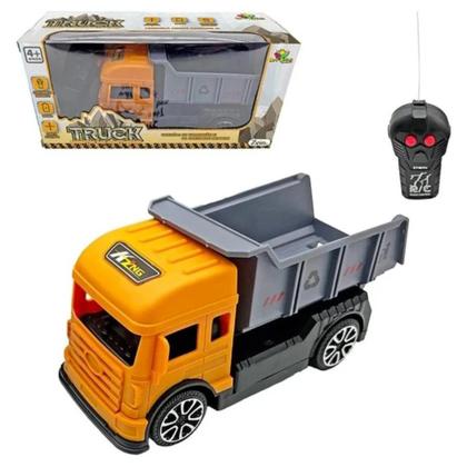 Imagem de Caminhão Com Caçamba Controle Remoto Carrinho Brinquedo Construtor