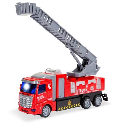 Imagem de Caminhão De Bombeiro Com Controle Remoto E Luz - Dm Toys