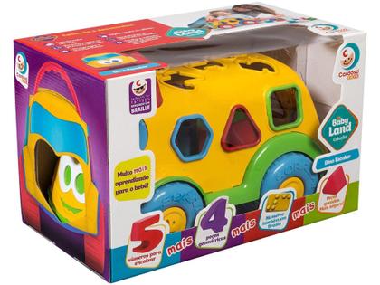 Caminhão de Brinquedo Baby Land Dino Escolar - Cardoso Toys com Acessórios Imagem de Caminhão de Brinquedo Baby Land Dino Escolar - Cardoso Toys com Acessórios