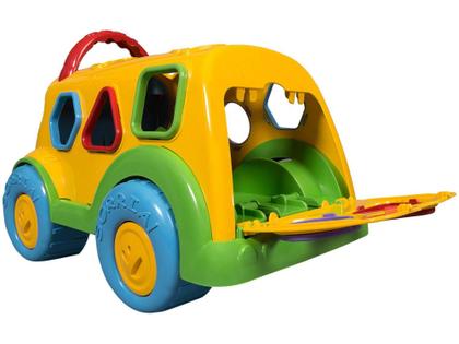 Caminhão de Brinquedo Baby Land Dino Escolar - Cardoso Toys com Acessórios Imagem de Caminhão de Brinquedo Baby Land Dino Escolar - Cardoso Toys com Acessórios