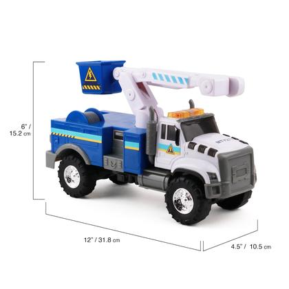 Imagem de Caminhão de brinquedo Mighty Fleet Rescue Force 12 Tough Cab Cherry Picker