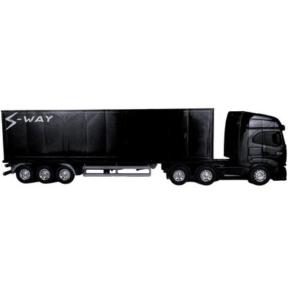 Imagem de Caminhão De Brinquedo Realista Iveco S-way Grande 54cm Usual Brinquedos