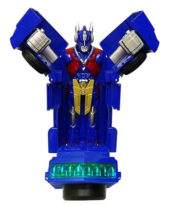 Imagem de Caminhão de Brinquedo Vira Robô Carrinho Transformers 2 em 1 Com Luz e Som a Pilha