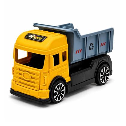 Imagem de Caminhao de controle remoto carreta basculante carrinho infantil brinquedo multifuncao