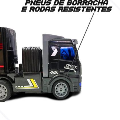 Imagem de Caminhão de Controle Remoto Carreta Recarregável Báu Com Luz