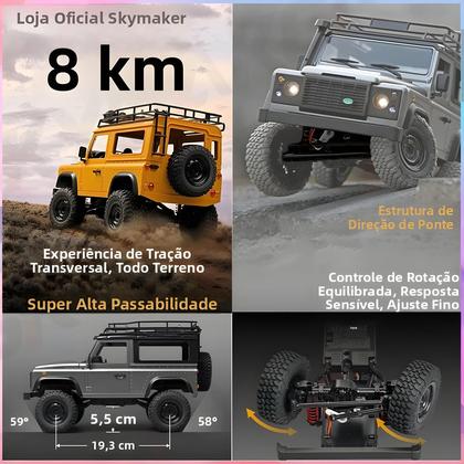 Imagem de Caminhão De Controle Remoto MN99S V2 RTR Em Escala 1:12 4WD Rock Crawler Modelo Defender Pickup