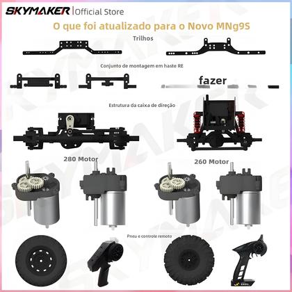 Imagem de Caminhão De Controle Remoto MN99S V2 RTR Em Escala 1:12 4WD Rock Crawler Modelo Defender Pickup