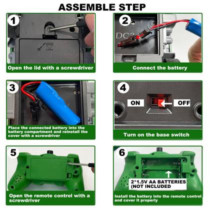 Imagem de Caminhão de lixo RC CALEST 2,4 GHz com 4 latas de lixo 6Ch Boys 3+