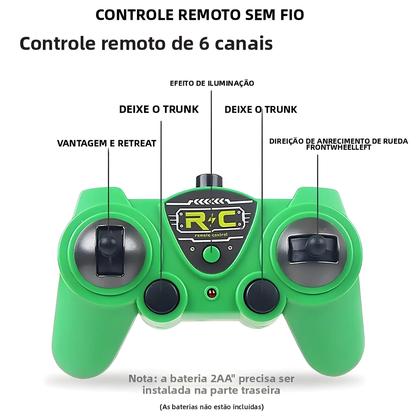 Imagem de Caminhão De Lixo RC Para Crianças Com Efeitos De Luz E Som, Caminhão De Controle Remoto
