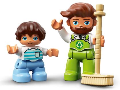 Imagem de Caminhão do Lixo e Reciclagem Lego Duplo