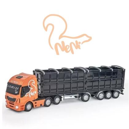 Imagem de Caminhão Graneleiro Iveco Hi-Way Neni Laranja Usual 621