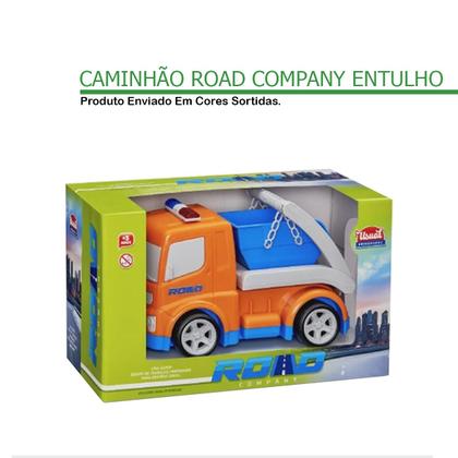 Imagem de Caminhão Infantil Brinquedo Cata Entulho Obras Road Company