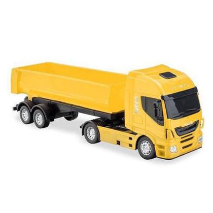Imagem de Caminhão Infantil Iveco Hi-way Carreta  Basculante Usual Brinquedos