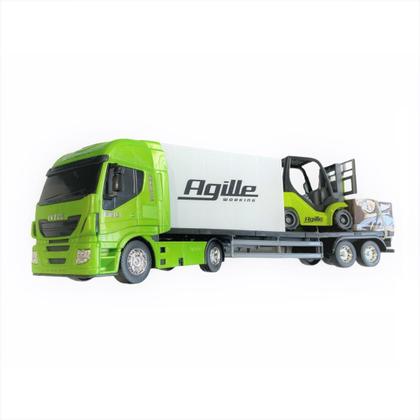 Imagem de Caminhão Infantil Iveco Hiway Com Empilhadeira Agile E Palet