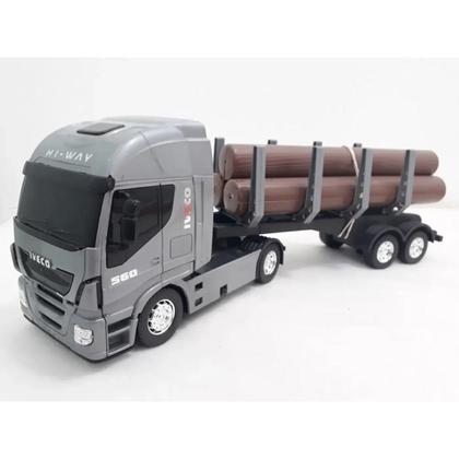 Imagem de Caminhão iveco hi-way tora madeireiro realista - usual