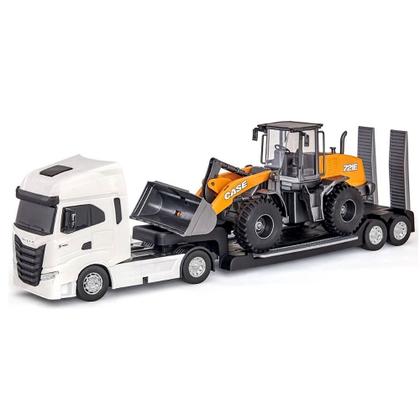 Imagem de Caminhão Iveco Plataforma Com Carregadeira Case 721 Usual