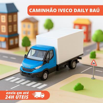 Imagem de Caminhão Miniatura Iveco Daily Carroceria Bau