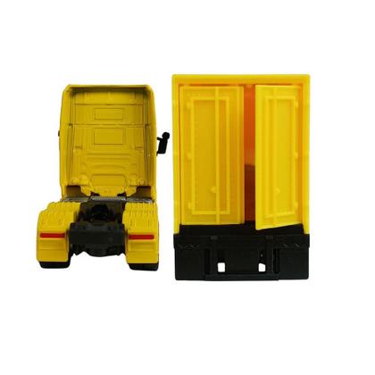 Imagem de Caminhão Scania Baú 1:64 Welly Amarela