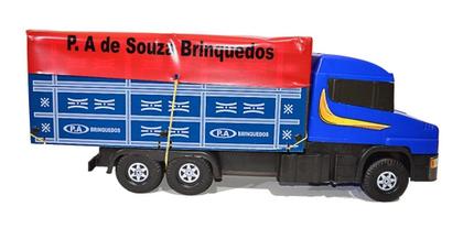 Imagem de Caminhão Scania Truck Brinquedo Infantil De Madeira 70cm