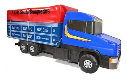 Imagem de Caminhão Scania Truck Brinquedo Infantil De Madeira 70cm