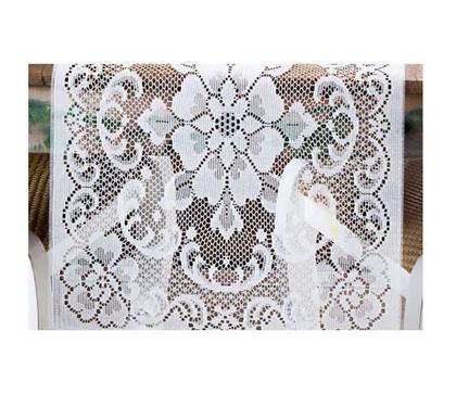 Imagem de Caminho de mesa renda 1,5m  branco trilho primor