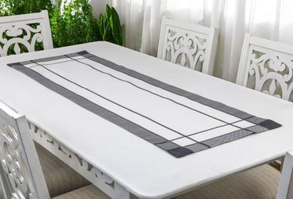 Imagem de Caminho Mesa Maison Charmy 40x170cm Silver Argivai