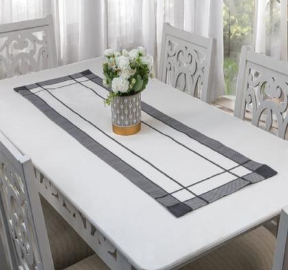 Imagem de Caminho Mesa Maison Charmy 40x170cm Silver Argivai