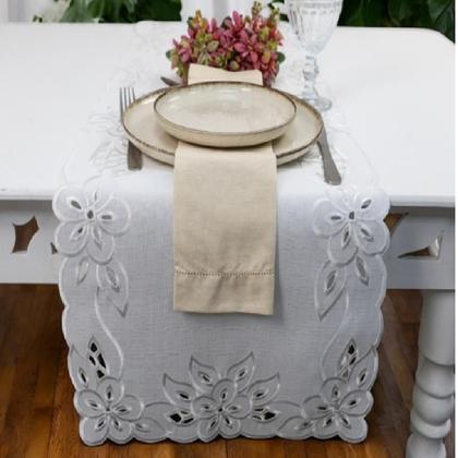 Imagem de Caminho Mesa Rechillie 40X180Cm Branco Argivai