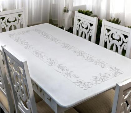 Imagem de Caminho Mesa Rechillie 40X180Cm Branco Argivai