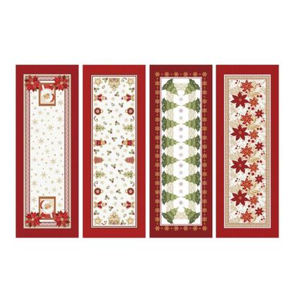 Imagem de Caminho Trilho de Mesa Natal Algodão 100x35cm Sortido Lepper