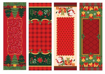 Imagem de Caminho Trilho de Mesa Natal Algodão 100x35cm Sortido Lepper