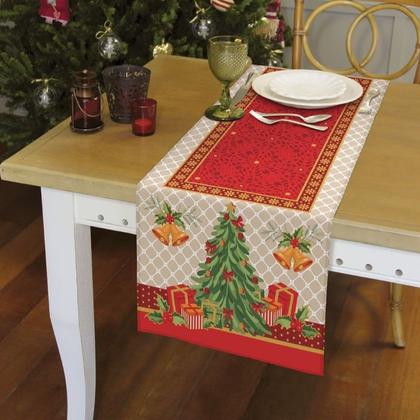 Imagem de Caminho Trilho de Mesa Natal Algodão Lepper
