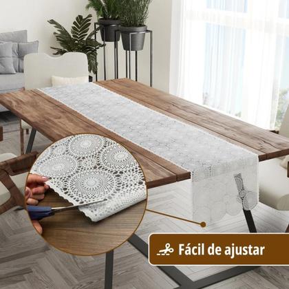 Imagem de Caminho Trilho Mesa Renda Plástico Impermeável 50x140 Vr