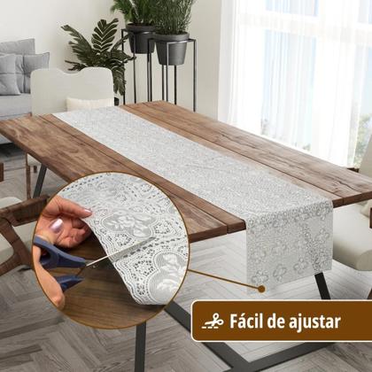 Imagem de Caminho Trilho Mesa Renda Plástico Impermeável 50x140 Vr