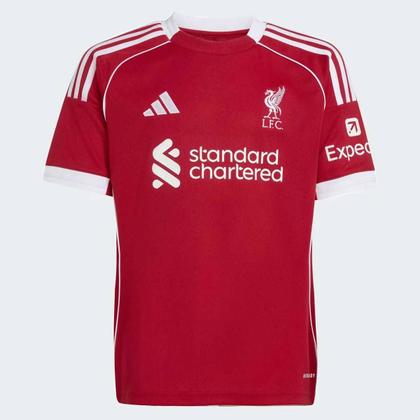 Camisa Adidas Liverpool Home 2026 Juvenil 11 M.Salah - Camisa de