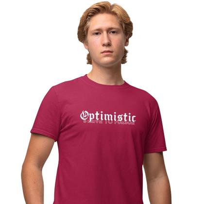 Imagem de Camisa Camiseta Estampada Masculina em Algodão 30.1 Optimistic