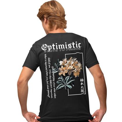 Imagem de Camisa Camiseta Estampada Masculina em Algodão 30.1 Optimistic