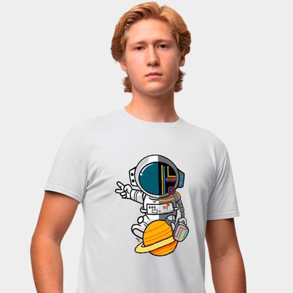 Imagem de Camisa Camiseta Genuine Grit Masculina Estampada Algodão 30.1 Astronauta