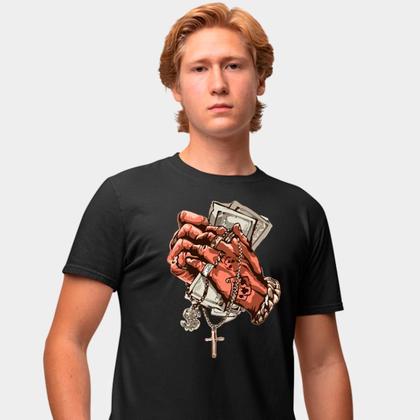 Imagem de Camisa Camiseta Genuine Grit Masculina Estampada Algodão 30.1 Blessed Money