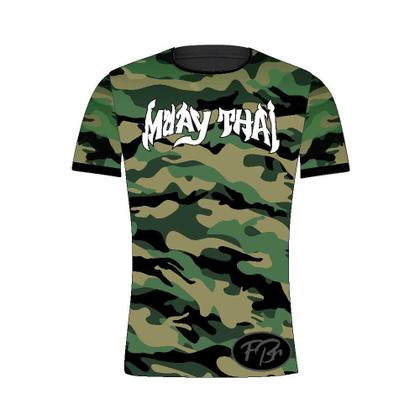 Imagem de Camisa Camiseta Muay Thai Camuflado Selva - Fb-2059 - Verde