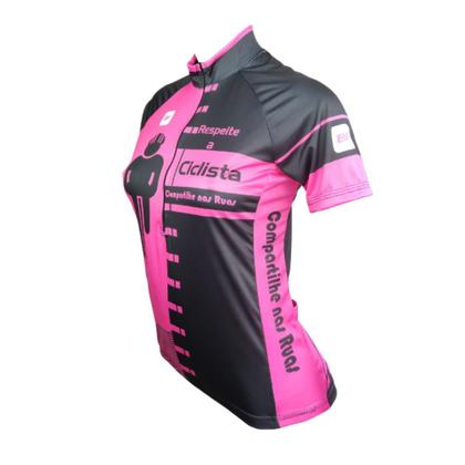 Imagem de Camisa Ciclismo Feminina Be Fast Respeite a Ciclista Bike Mtb