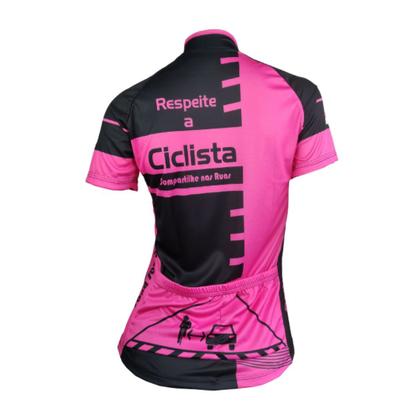 Imagem de Camisa Ciclismo Feminina Be Fast Respeite a Ciclista Bike Mtb